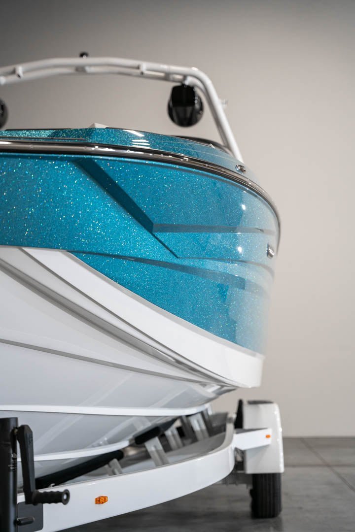 2023 Supreme S240 - Sky Blue Metal Flake / White - BoardCo