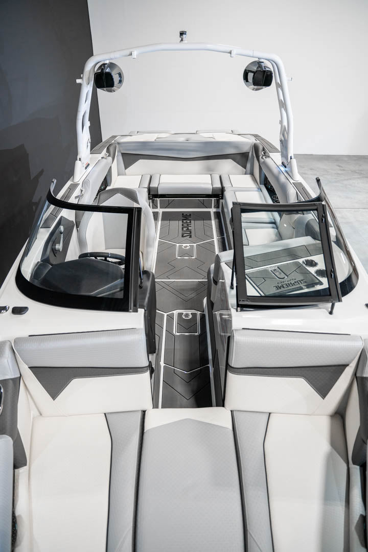 2023 Supreme S240 - Sky Blue Metal Flake / White - BoardCo
