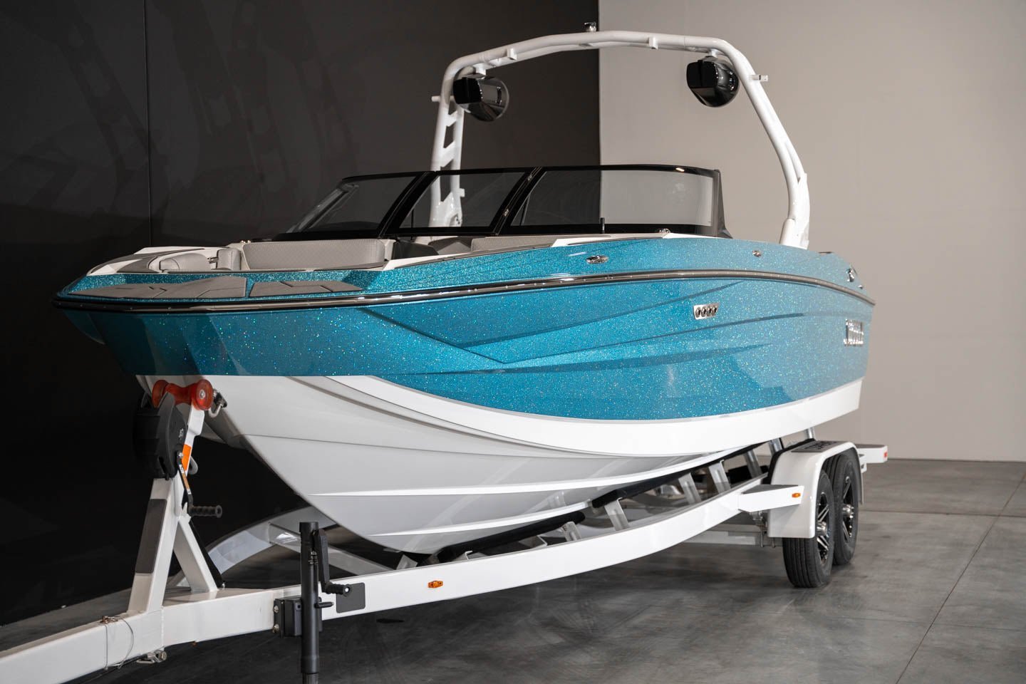 2023 Supreme S240 - Sky Blue Metal Flake / White - BoardCo