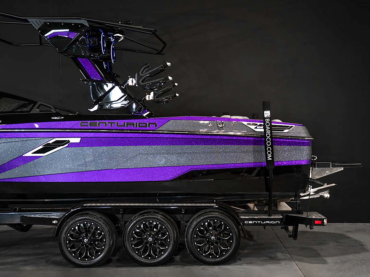 2024 Centurion Ri245 - Brilliant Purple Flake / Gunmetal Flake / Onyx Black - BoardCo Boats