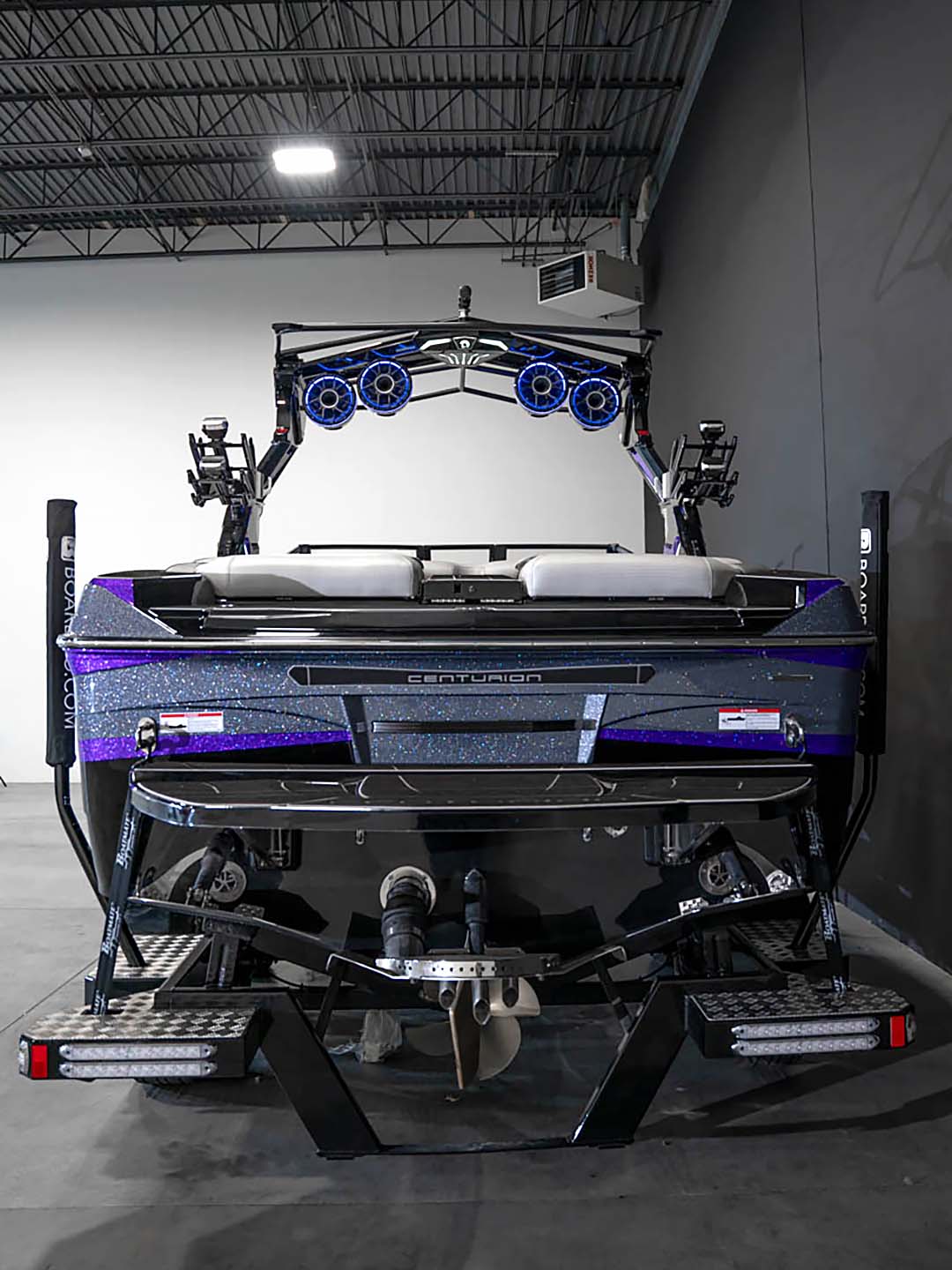2024 Centurion Ri245 - Brilliant Purple Flake / Gunmetal Flake / Onyx Black - BoardCo Boats