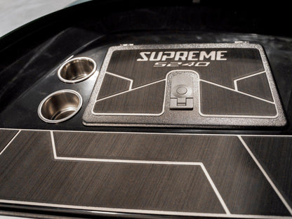 2024 Supreme S240 - Onyx Black / Bahama Blue Flake - BoardCo Boats