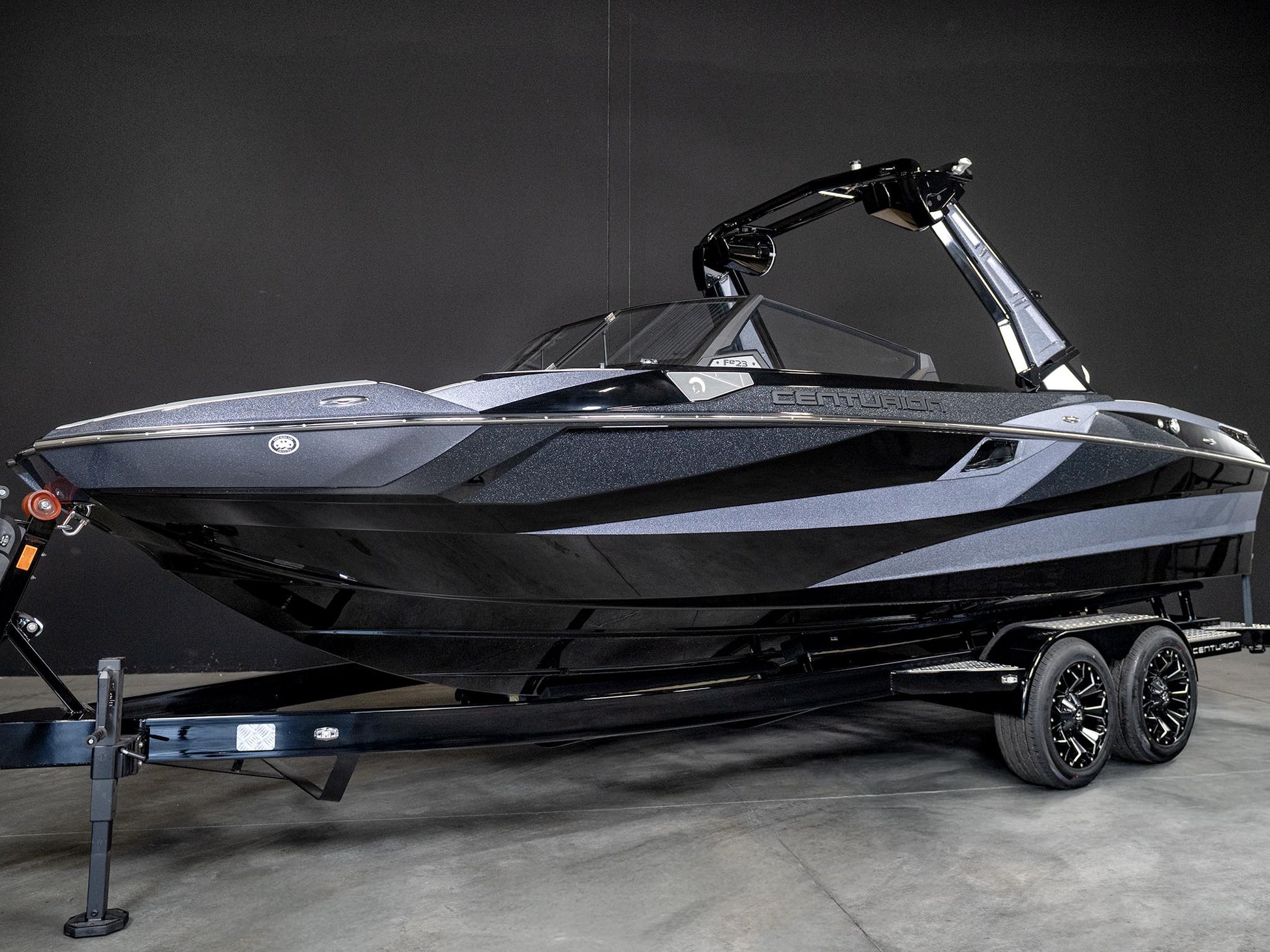 2025 Centurion Fe23 - Black / Black Flake - BoardCo Boats