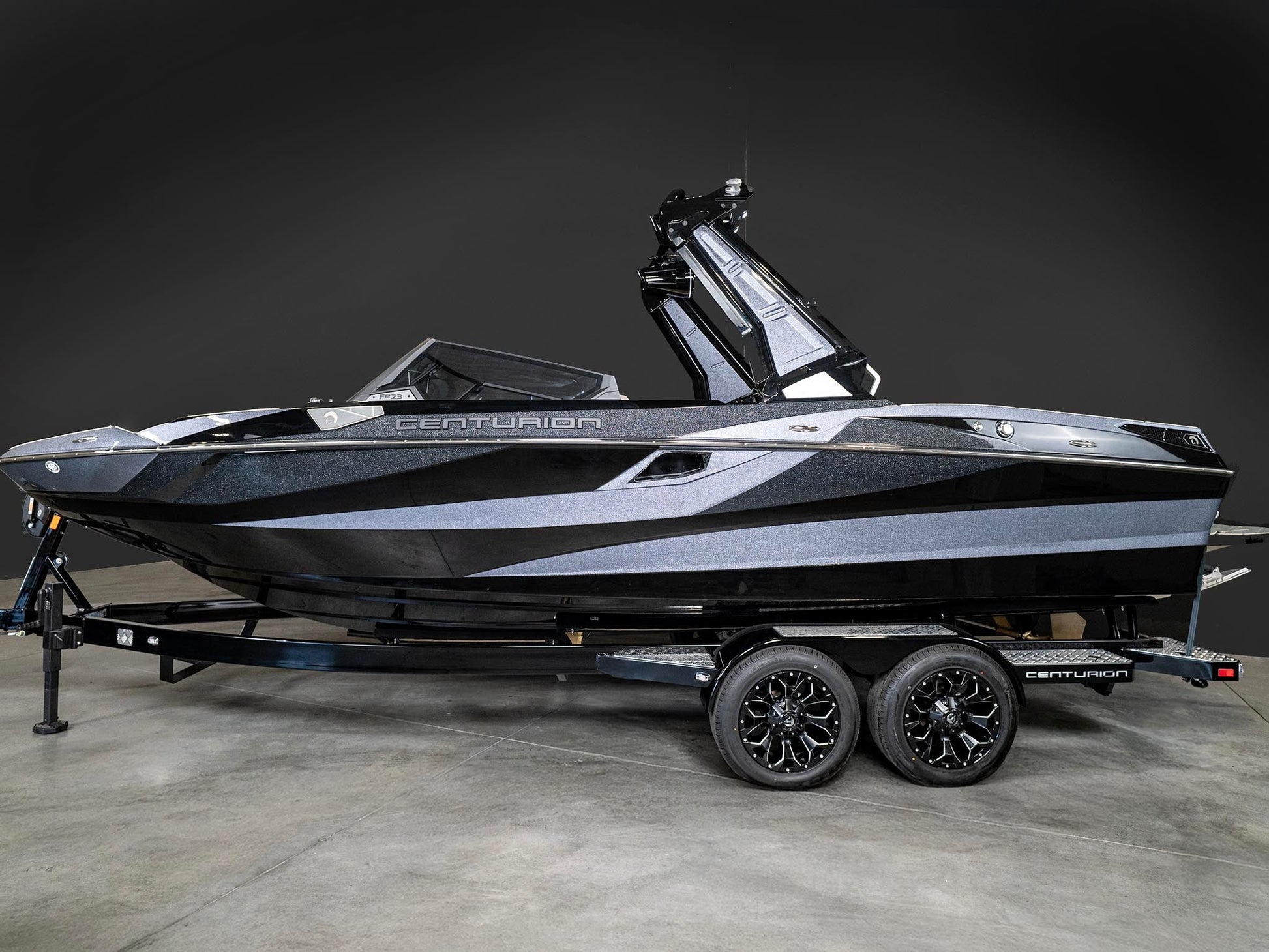 2025 Centurion Fe23 - Black / Black Flake - BoardCo Boats