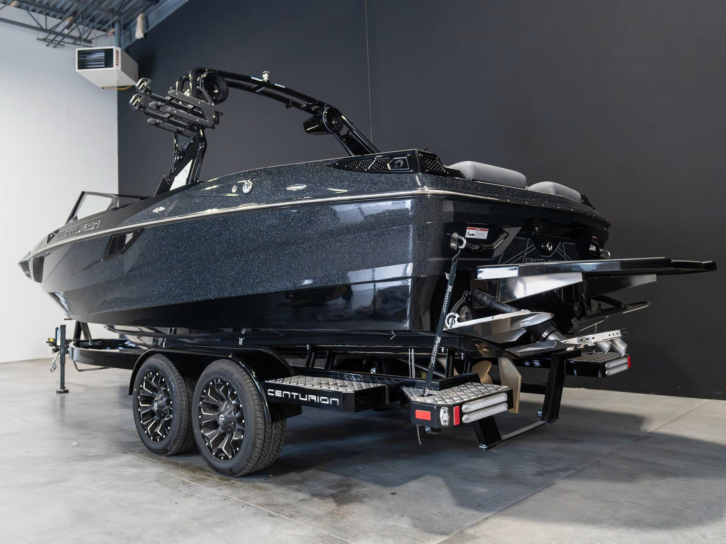2025 Centurion Fe23 - Black Metal Flake / Onyx Black - BoardCo Boats