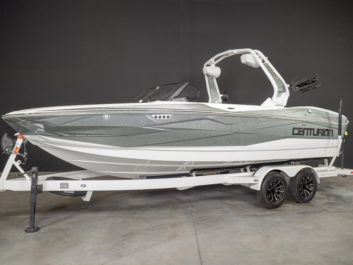 2025 Centurion NV233 - Olive Flake / White - BoardCo Boats