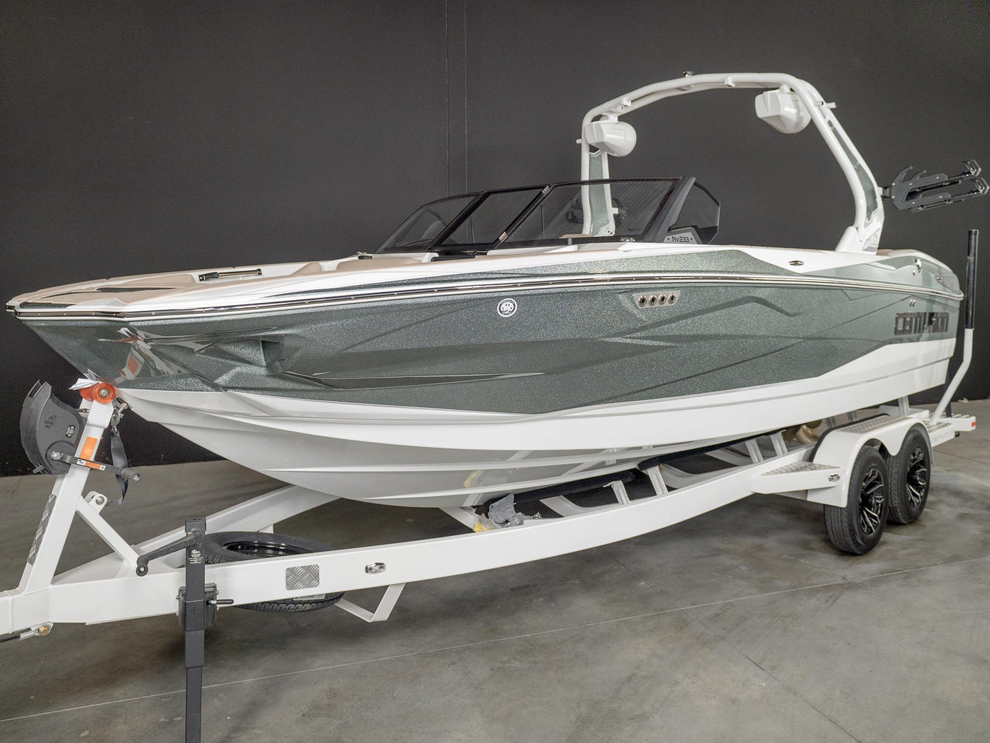 2025 Centurion NV233 - Olive Flake / White - BoardCo Boats