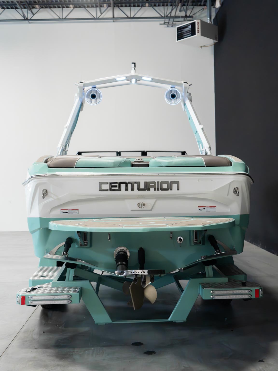 2025 Centurion NV233 - White / Spearmint - BoardCo Boats