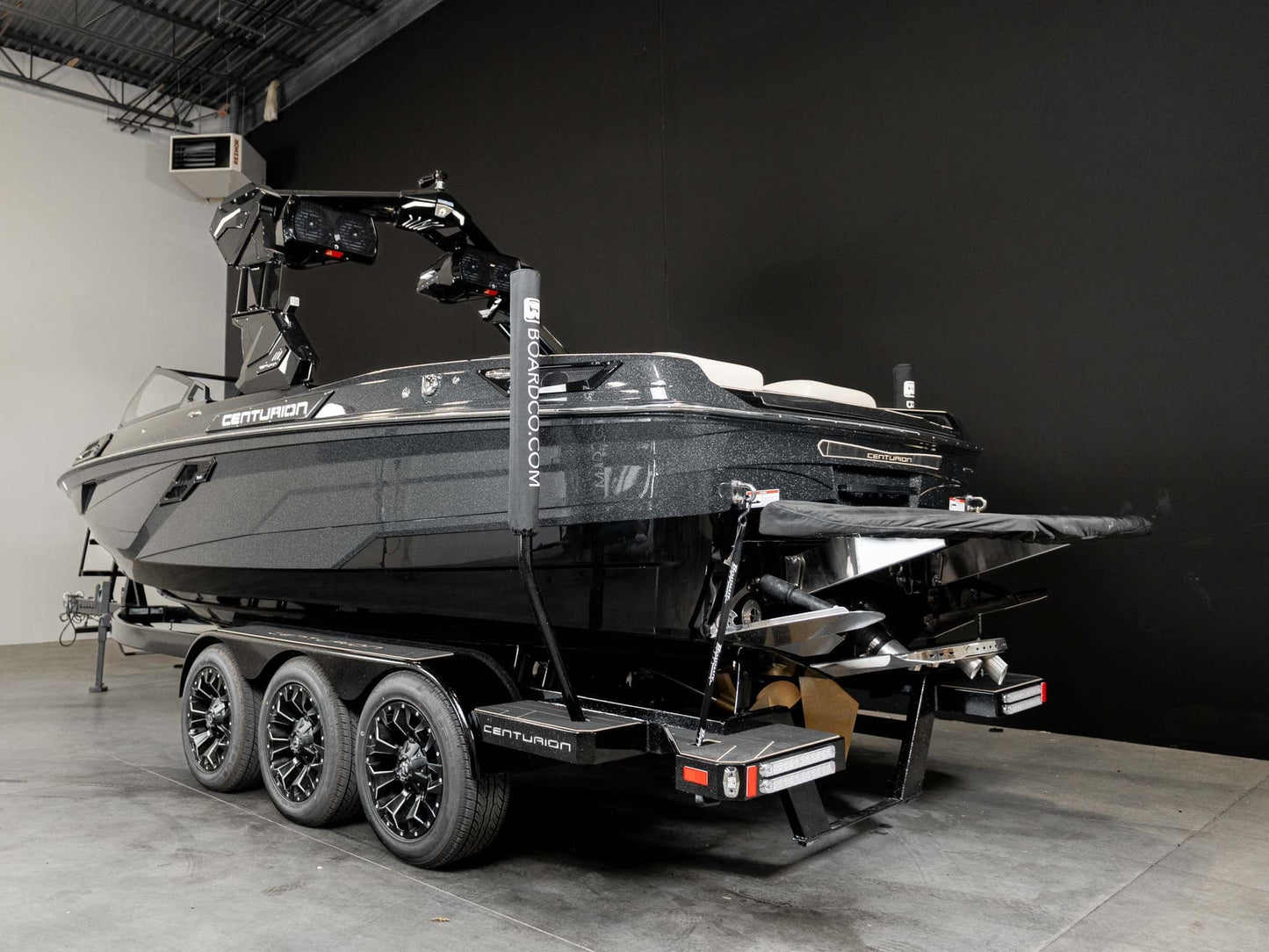 2025 Centurion Ri245 - Black / Black Metal Flake / Light Tan - BoardCo Boats