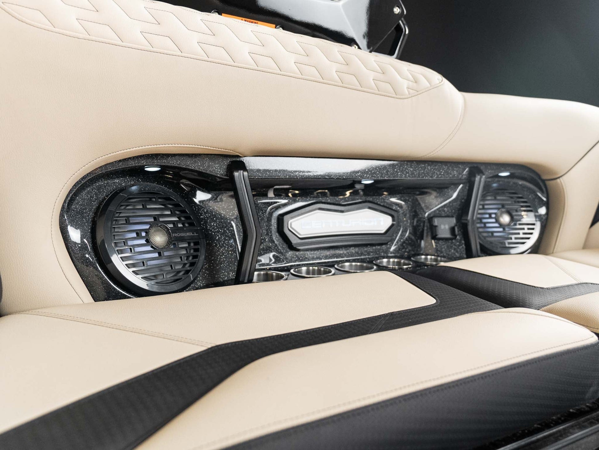 2025 Centurion Ri245 - Black / Black Metal Flake / Light Tan - BoardCo Boats