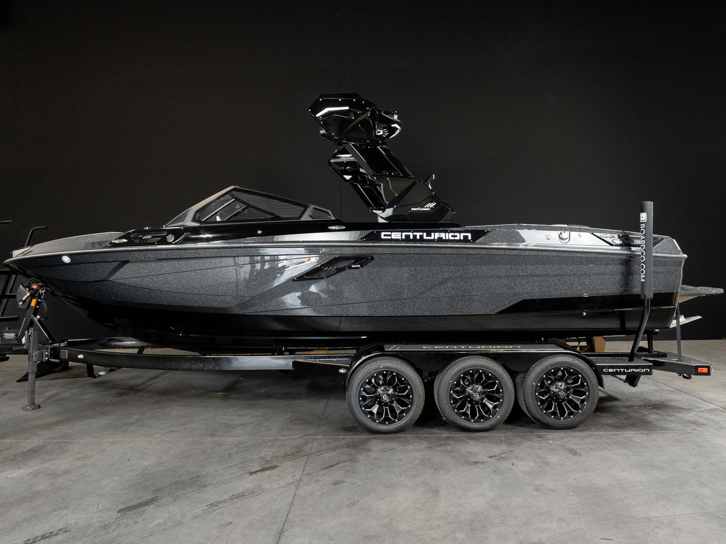 2025 Centurion Ri245 - Black / Black Metal Flake / Light Tan - BoardCo Boats