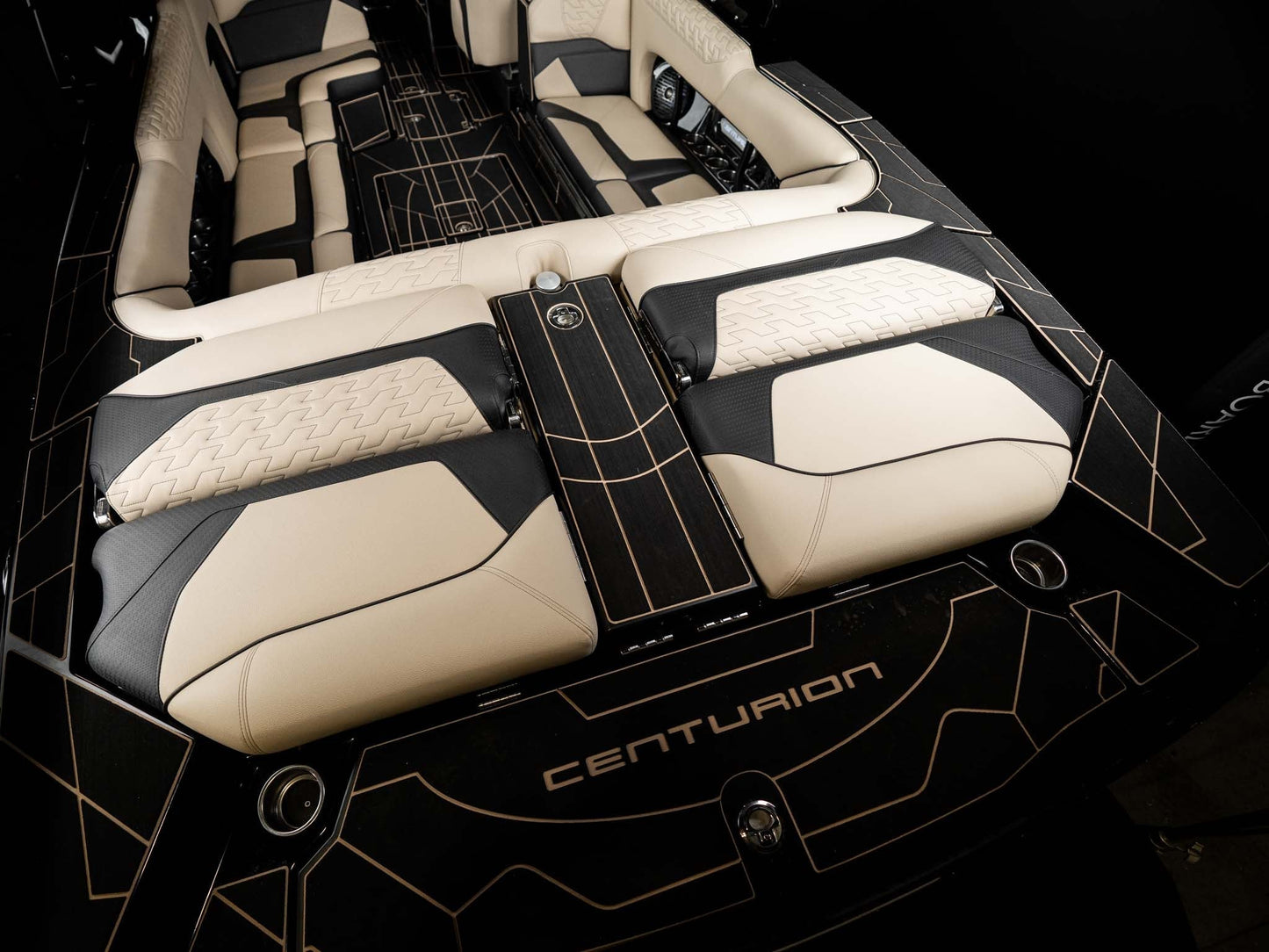 2025 Centurion Ri245 - Black / Black Metal Flake / Light Tan - BoardCo Boats