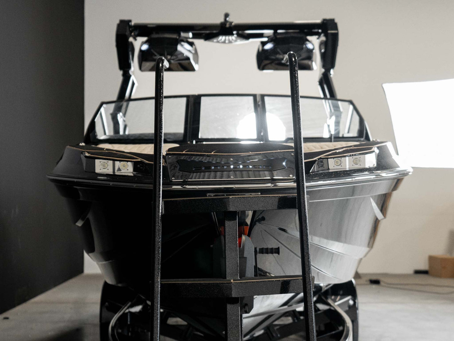2025 Centurion Ri245 - Black / Black Metal Flake / Light Tan - BoardCo Boats