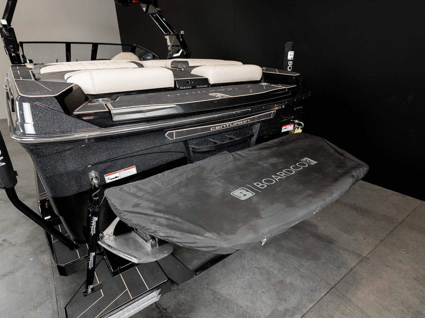 2025 Centurion Ri245 - Black / Black Metal Flake / Light Tan - BoardCo Boats