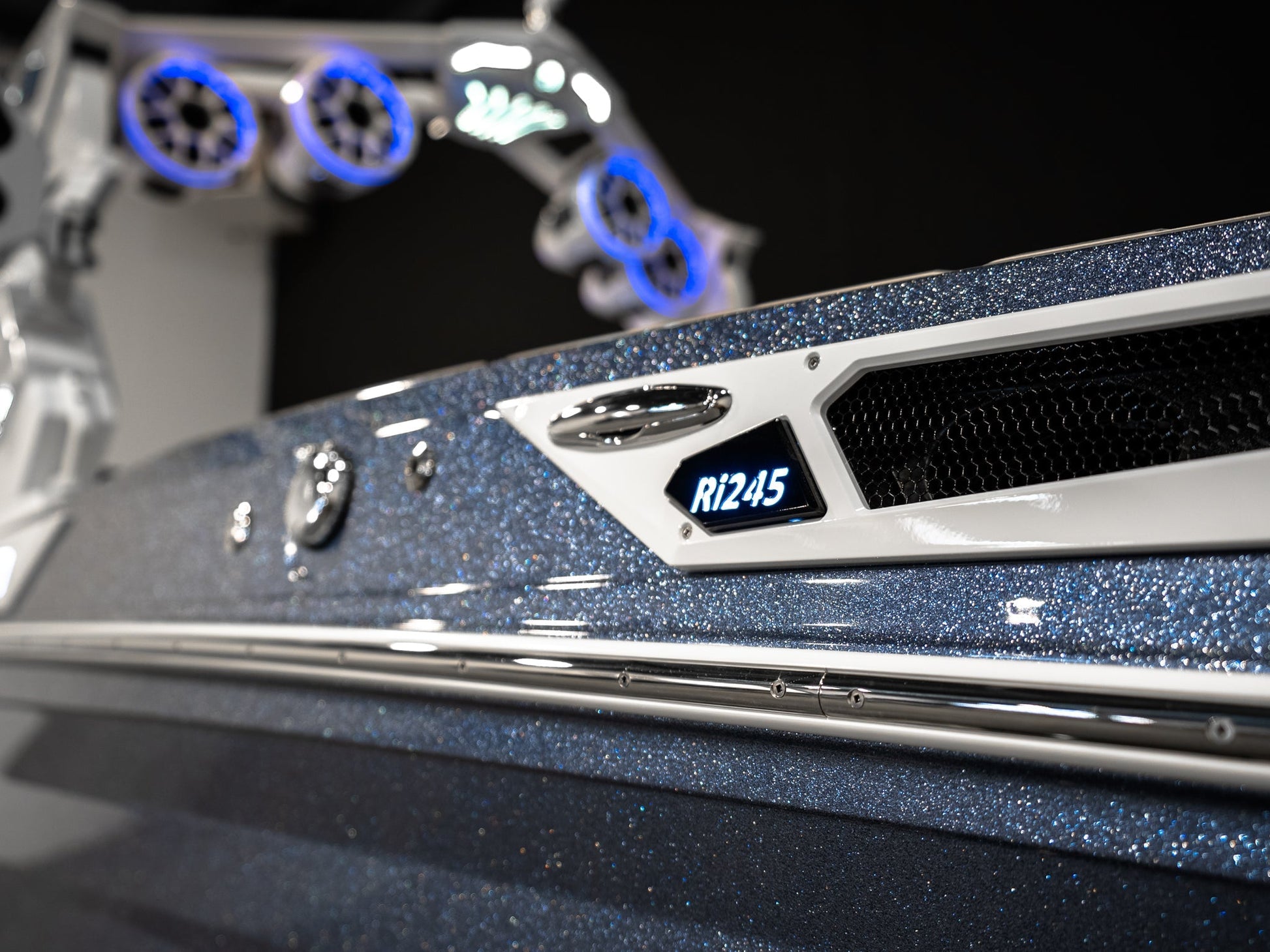 2025 Centurion Ri245 - Blue Steel Flake / White Frost - BoardCo Boats