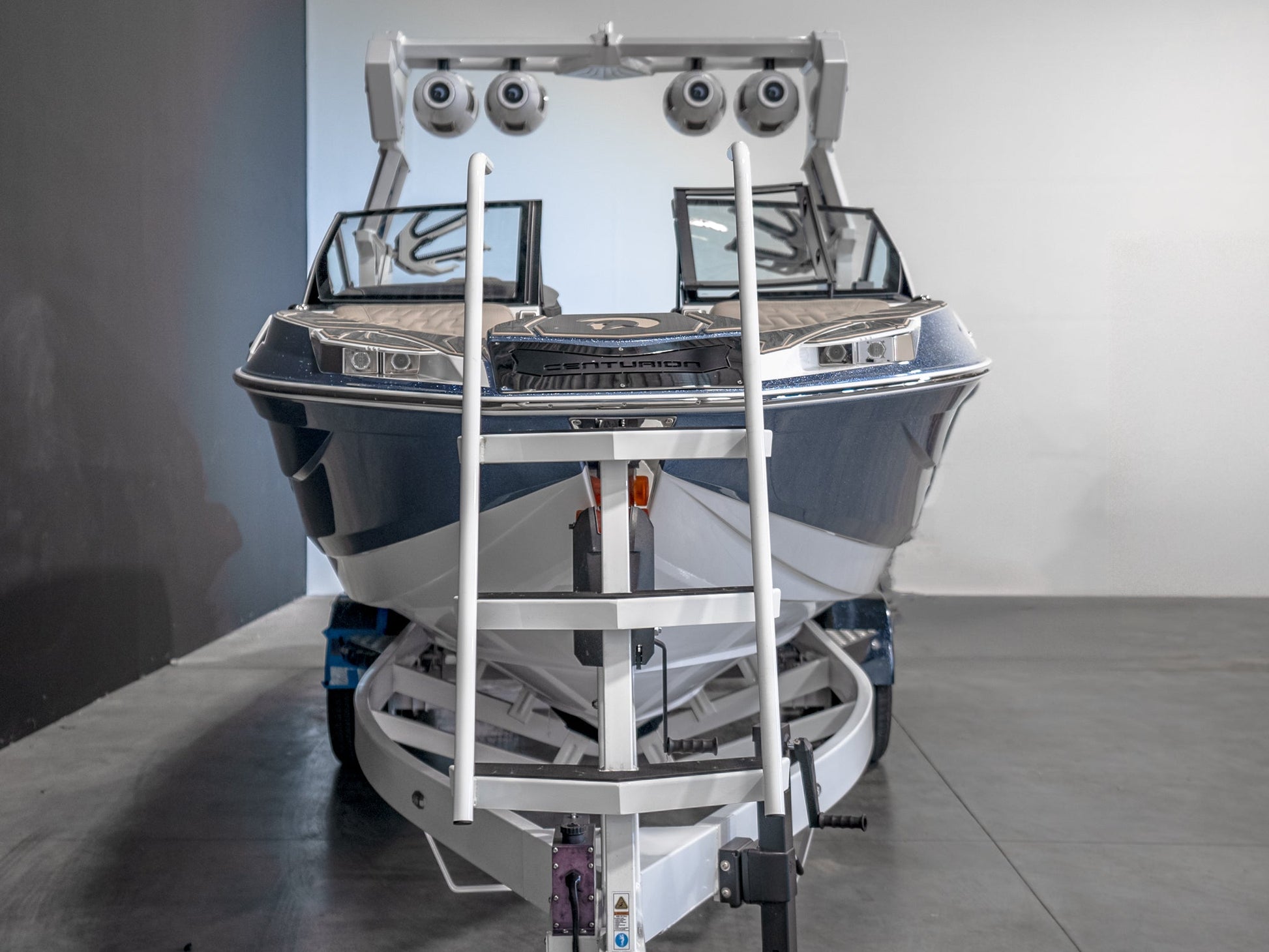 2025 Centurion Ri245 - Blue Steel Flake / White Frost - BoardCo Boats