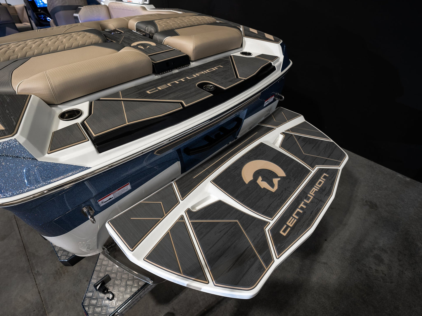 2025 Centurion Ri245 - Blue Steel Flake / White Frost - BoardCo Boats