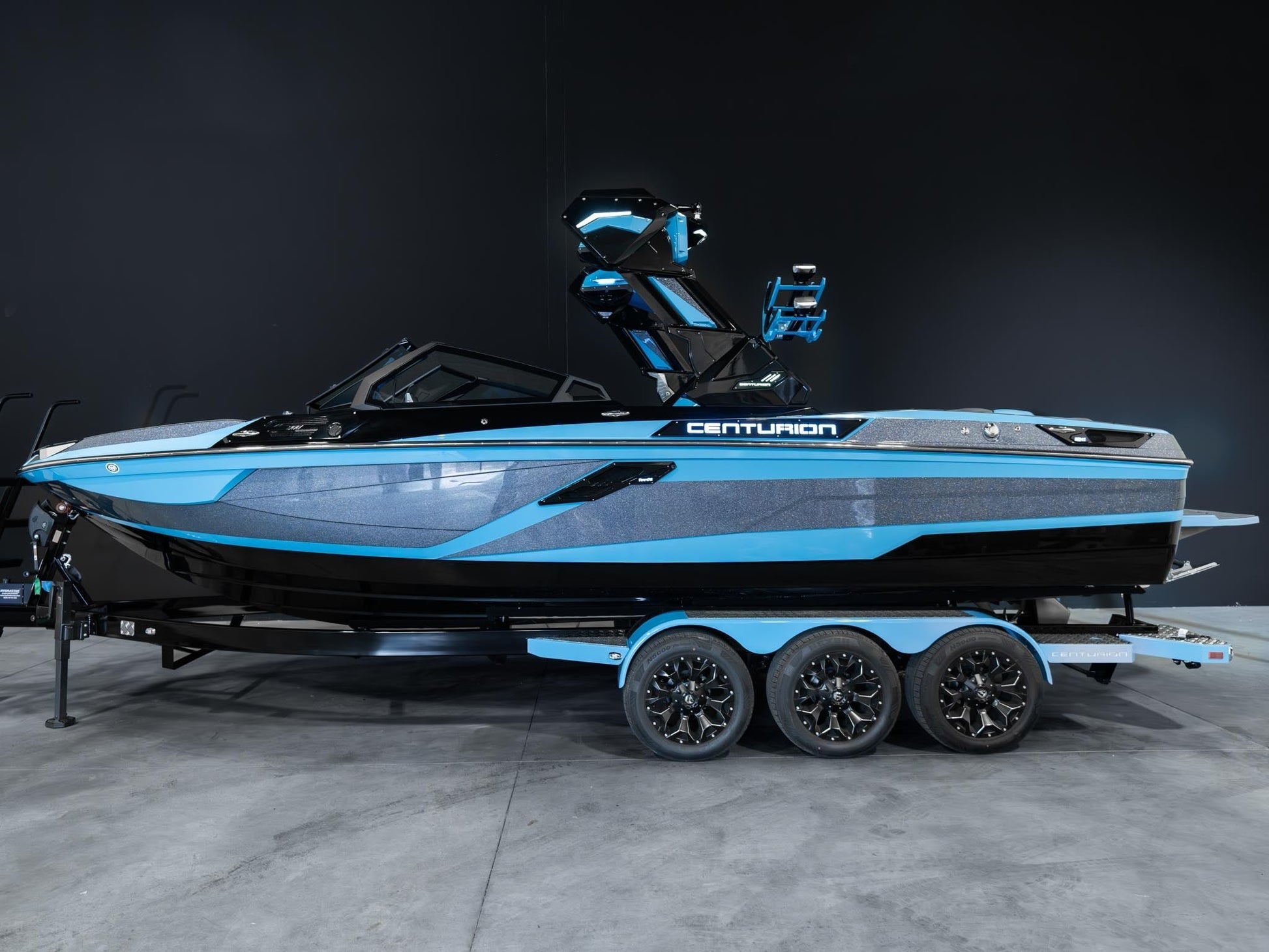2025 Centurion Ri245 - Mist Blue / Gunmetal Flake / Onyx Black - BoardCo