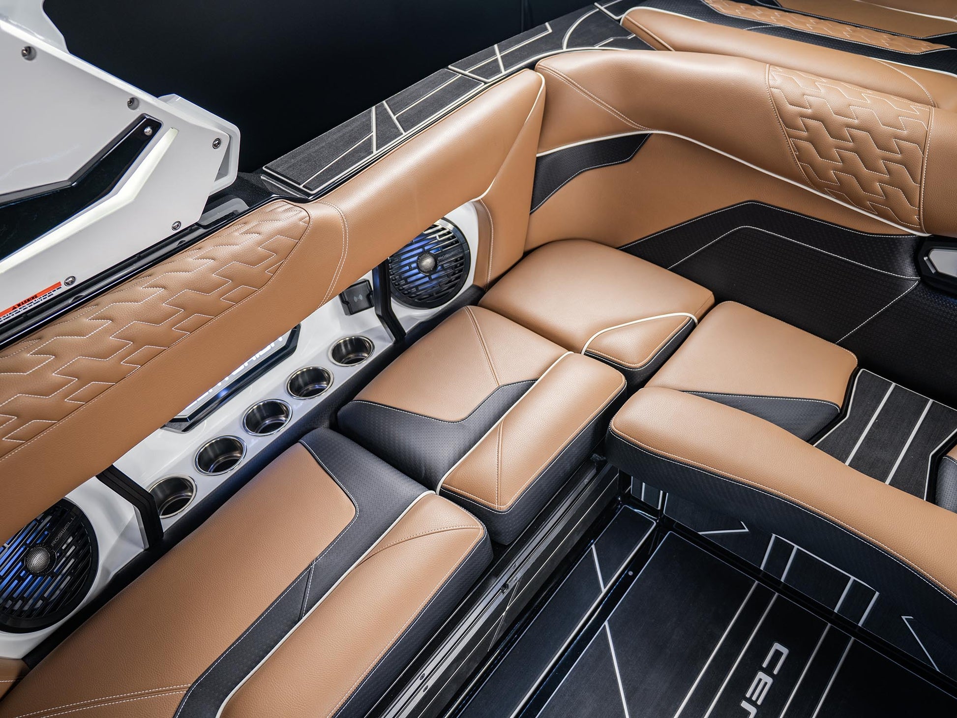 2025 Centurion Ri245 - Onyx Black / Black Flake / White Accents - BoardCo Boats