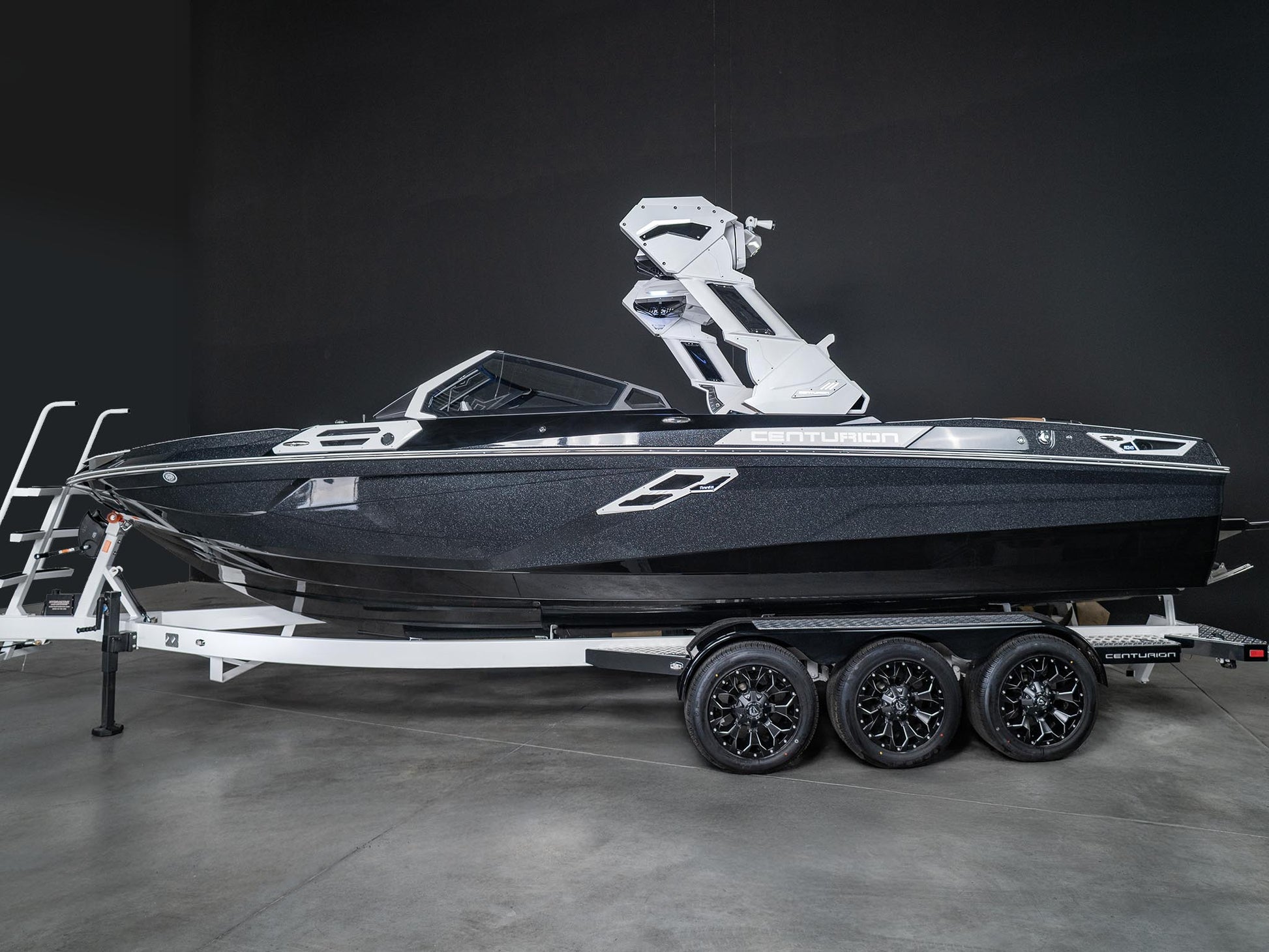 2025 Centurion Ri245 - Onyx Black / Black Flake / White Accents - BoardCo
