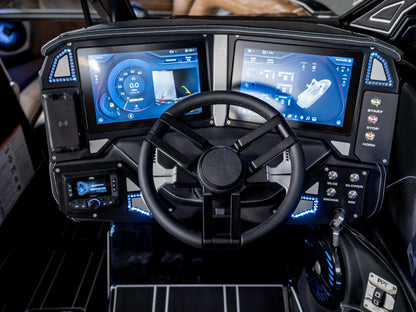 2025 Centurion Ri245 - Onyx Black / Black Flake / White Accents - BoardCo Boats
