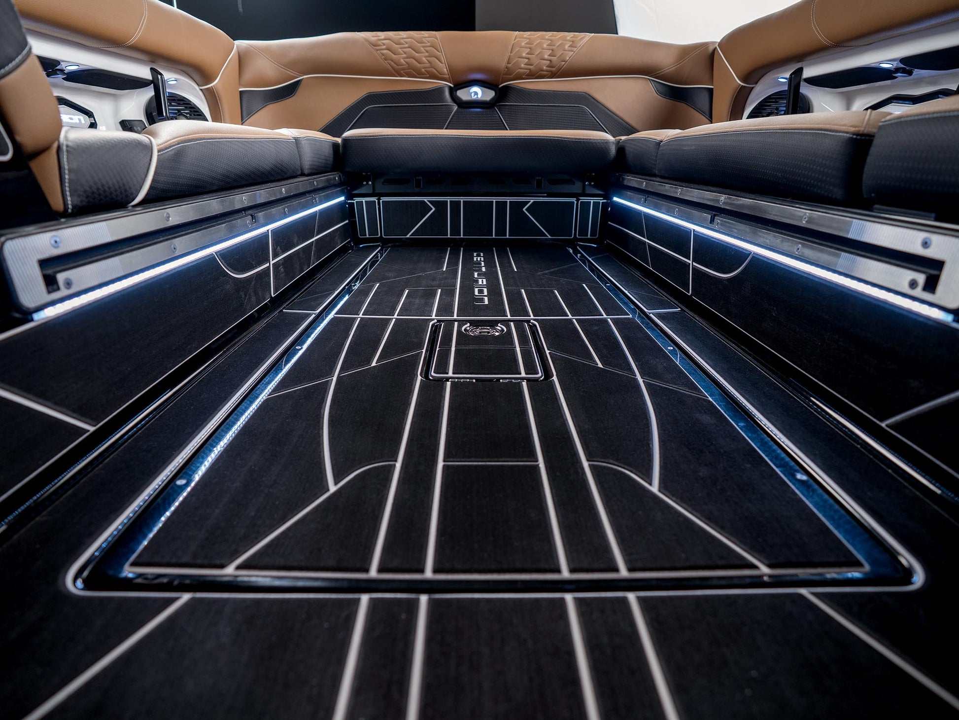 2025 Centurion Ri245 - Onyx Black / Black Flake / White Accents - BoardCo Boats