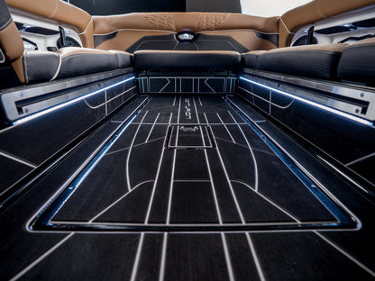2025 Centurion Ri245 - Onyx Black / Black Flake / White Accents - BoardCo Boats