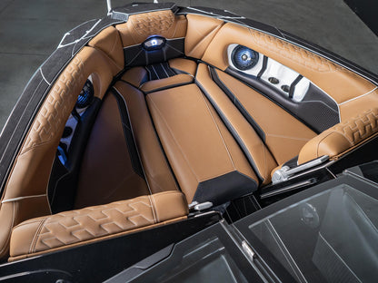 2025 Centurion Ri245 - Onyx Black / Black Flake / White Accents - BoardCo Boats
