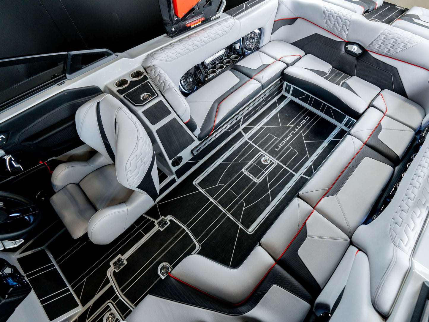 2025 Centurion Ri245 - Red Flake / Gray / Black - BoardCo Boats