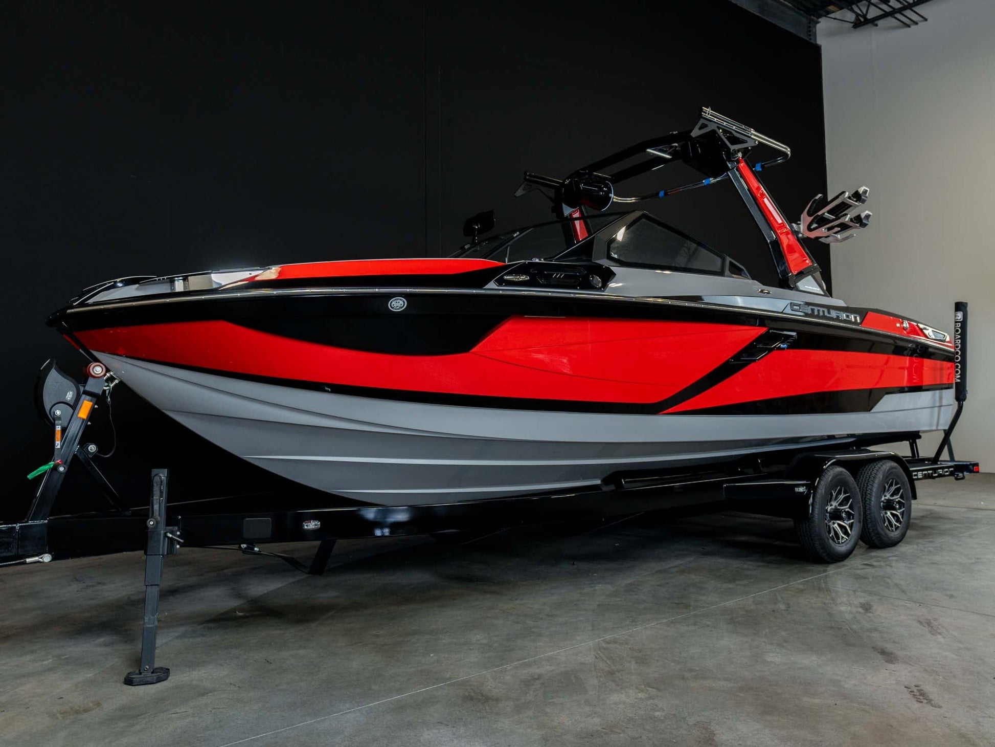 2025 Centurion Ri245 - Red Flake / Gray / Black - BoardCo Boats