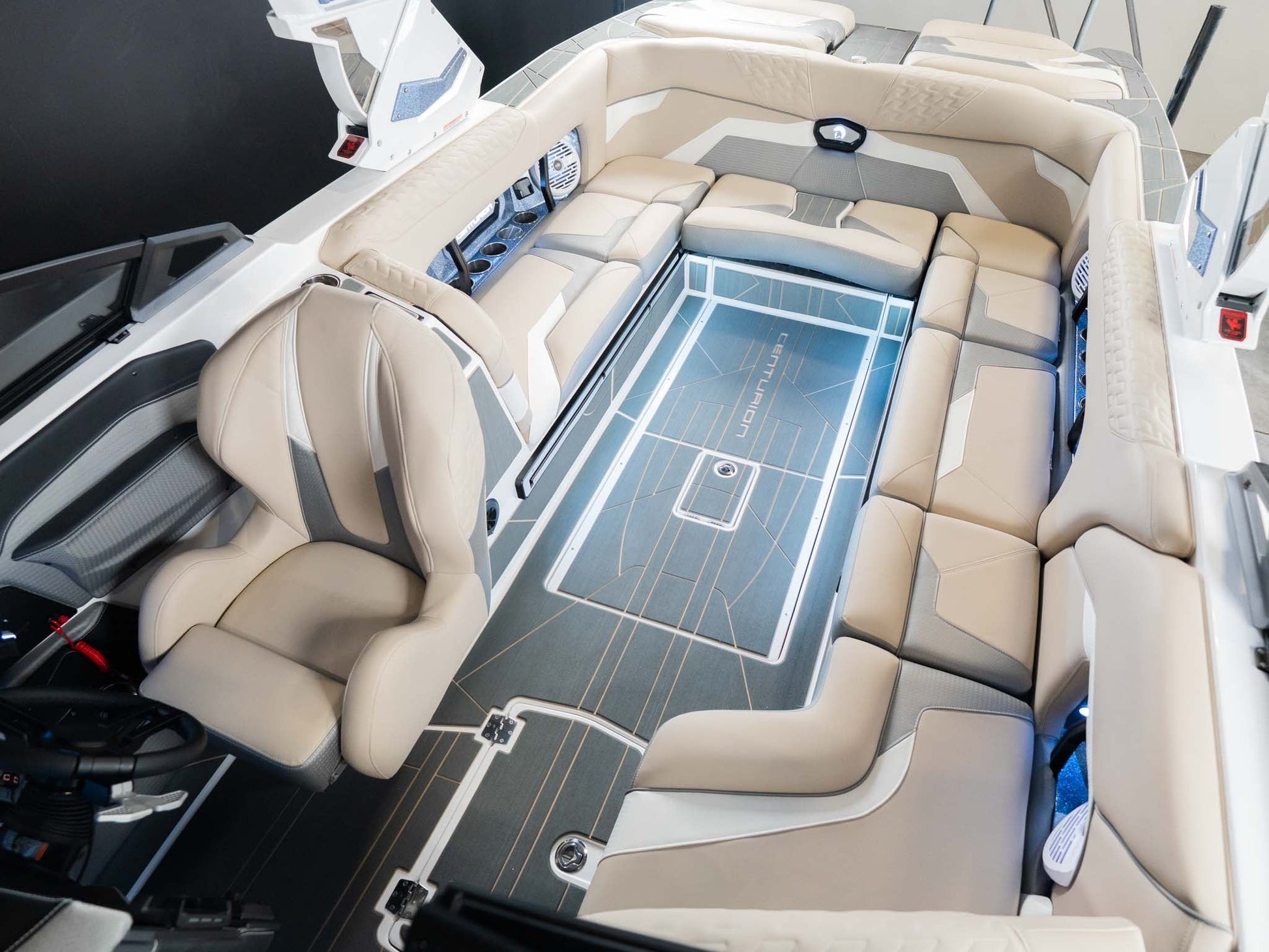 2025 Centurion Ri245 - Steel Blue / White - BoardCo Boats