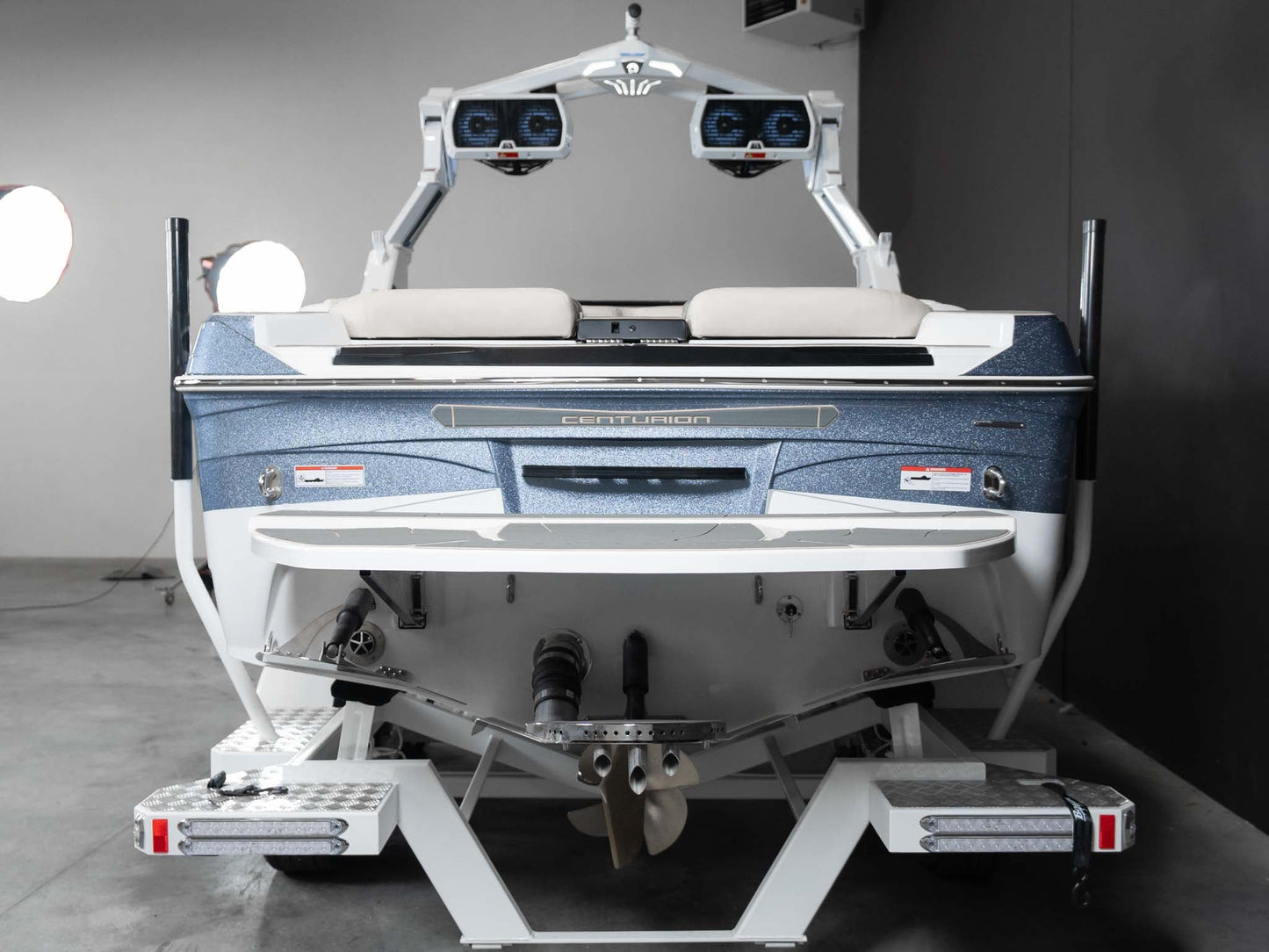 2025 Centurion Ri245 - Steel Blue / White - BoardCo Boats