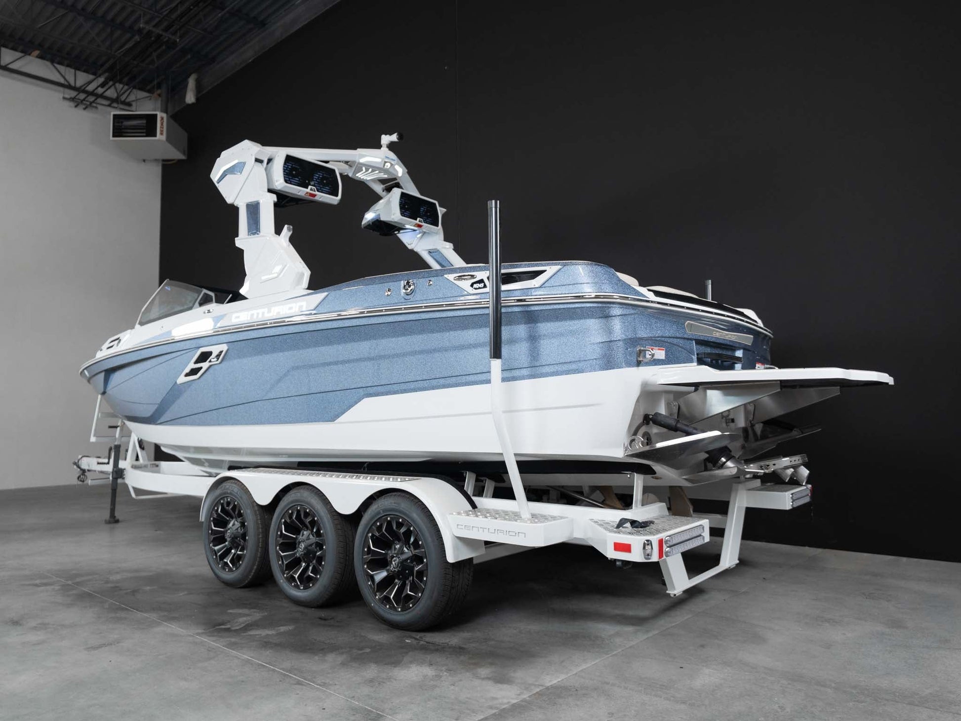 2025 Centurion Ri245 - Steel Blue / White - BoardCo Boats