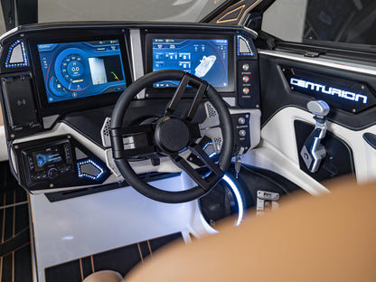 2025 Centurion Ri245 - White / Black / Tan - BoardCo Boats