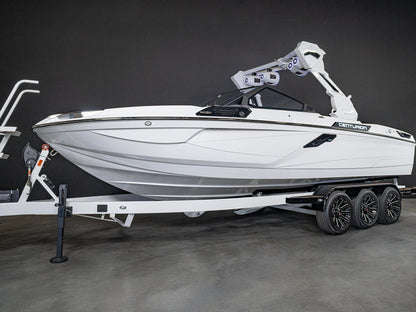 2025 Centurion Ri245 - White / Black / Tan - BoardCo Boats