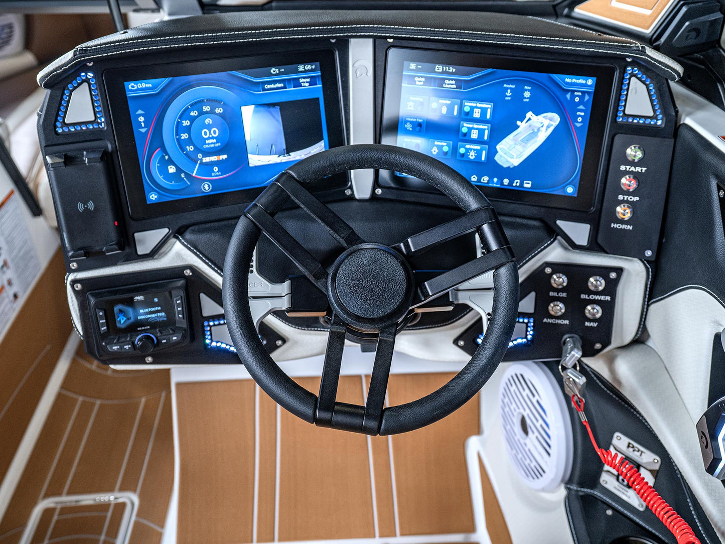 2025 Centurion Ri265 - White Frost / Castano Brown - BoardCo Boats