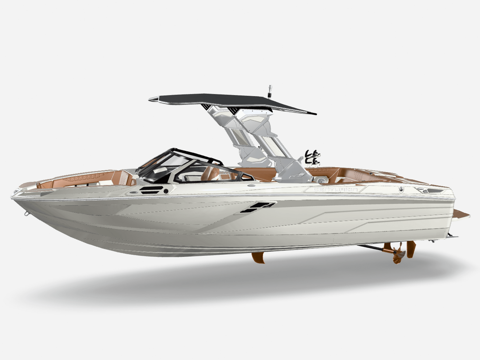 2025 Centurion Ri265 - White Frost / Castano Brown - BoardCo Boats