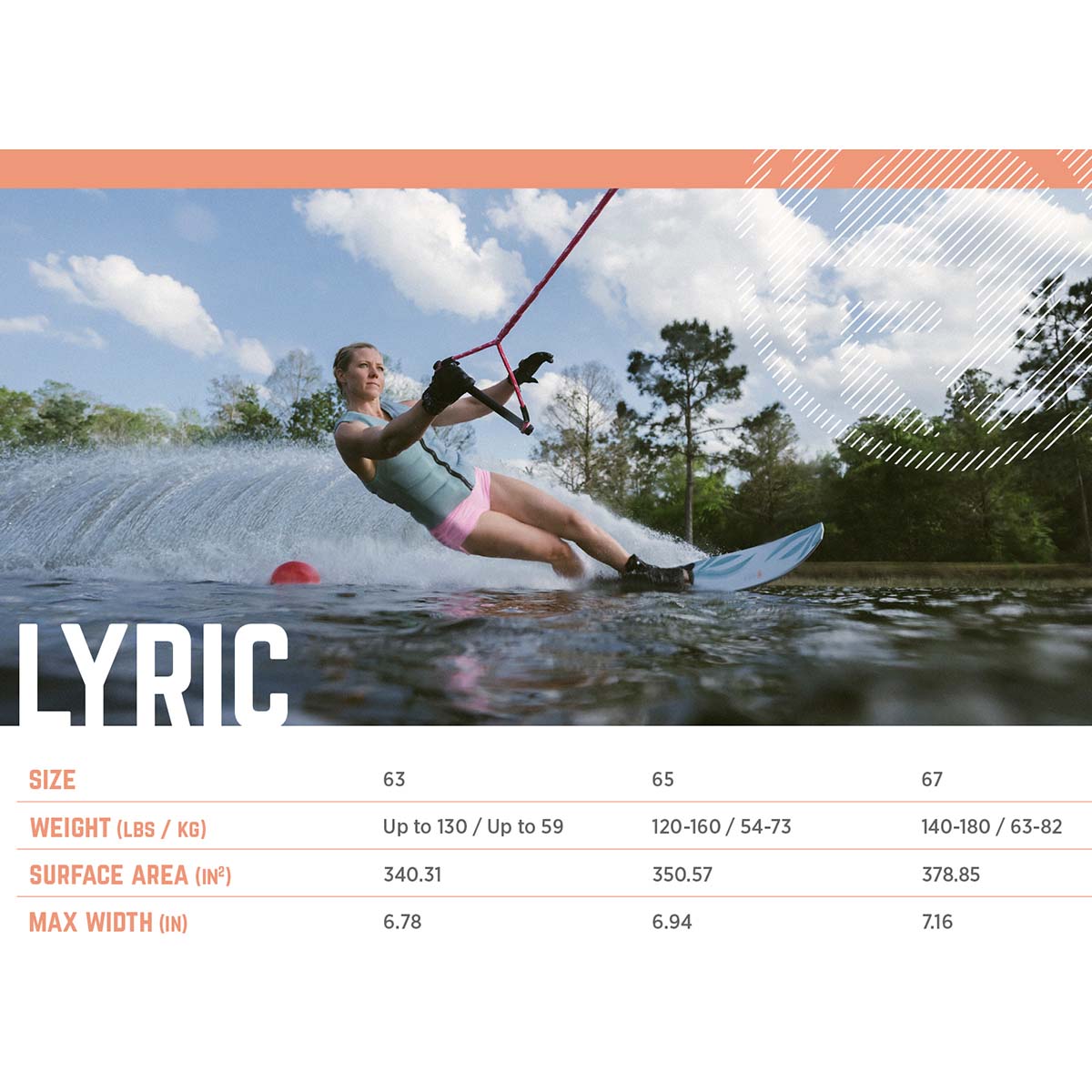 Radar Lyric w/ Lyric BOA & Lyric BOA ARTP Water Ski Package 2025