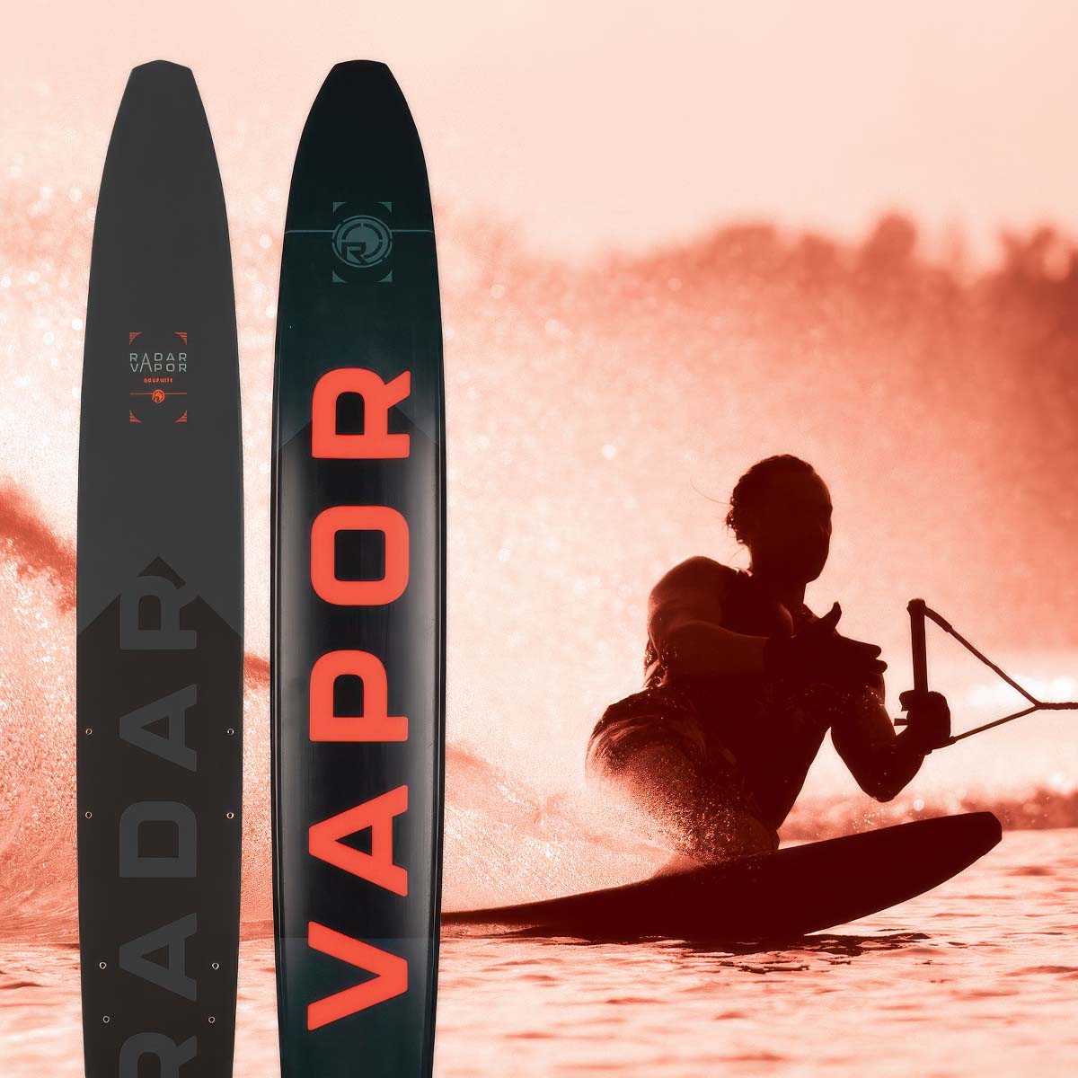 Radar Graphite Vapor w/ Carbitex Vector BOA Dbl Boot Water Ski Package 2025