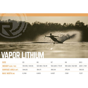 Radar Lithium Vapor w/ Carbitex Vector BOA Dbl Boot Water Ski Package 2025