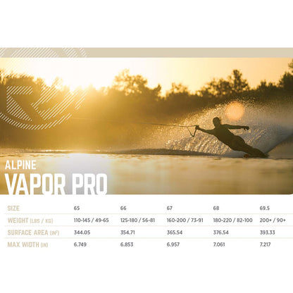 Radar Pro Build Vapor Water Ski 2025 - Textreme / Alpine