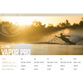 Radar Pro Build Vapor Water Ski 2025 - Textreme / Alpine