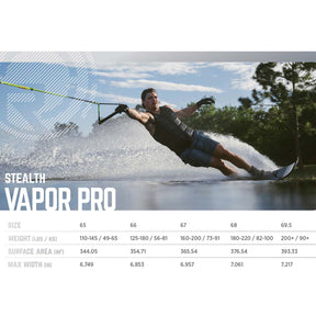 Radar Vapor Pro Build Water Ski 2025 - Stealth