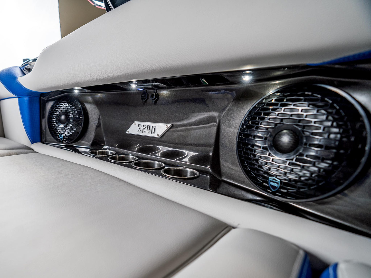 2025 Supreme S240 - Canadian Blue Flake / Grey - BoardCo Boats