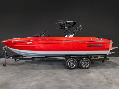 2025 Supreme S240 - Fire Red Flake / Stone Grey - BoardCo
