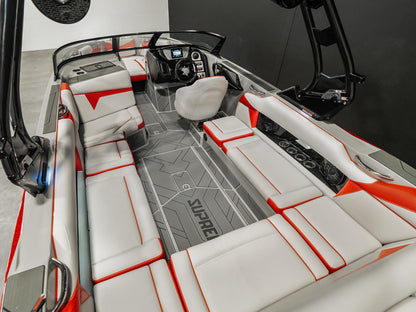 2025 Supreme S240 - Fire Red Flake / Stone Grey - BoardCo