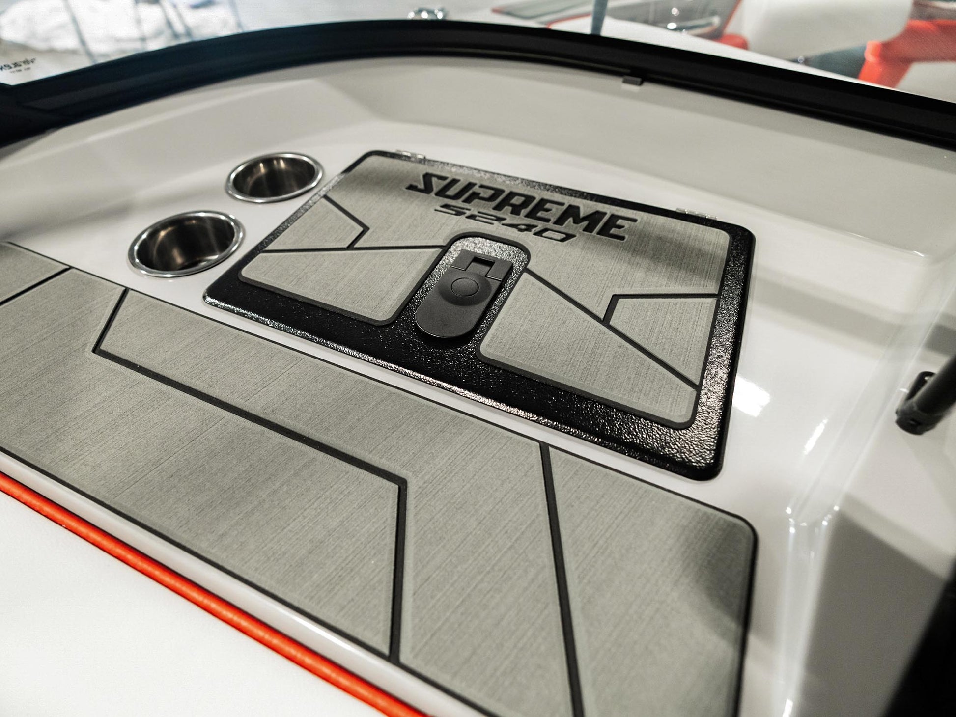 2025 Supreme S240 - Fire Red Flake / Stone Grey - BoardCo