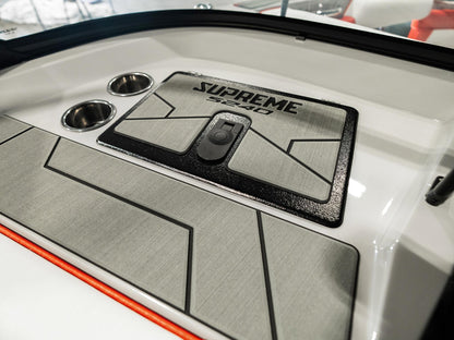 2025 Supreme S240 - Fire Red Flake / Stone Grey - BoardCo