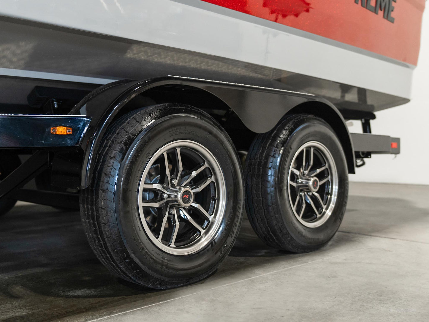 2025 Supreme S240 - Fire Red Flake / Stone Grey - BoardCo