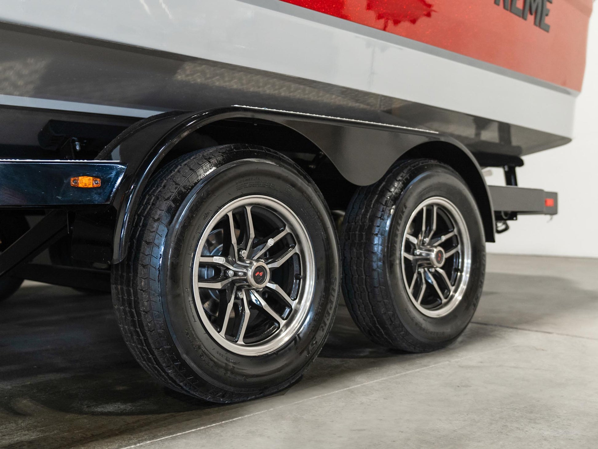 2025 Supreme S240 - Fire Red Flake / Stone Grey - BoardCo